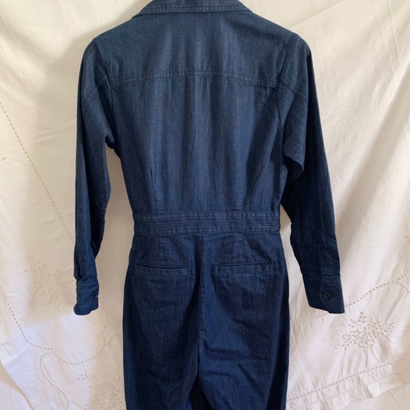 NWT Banana Republic 70’s Look Denim Jumpsuit Small /2 - Picture 4 of 6